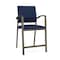 Lesro Newport Hip Chair Metal Frame, Bronze, MD Ink Upholstery NP1161 - alternate 1
